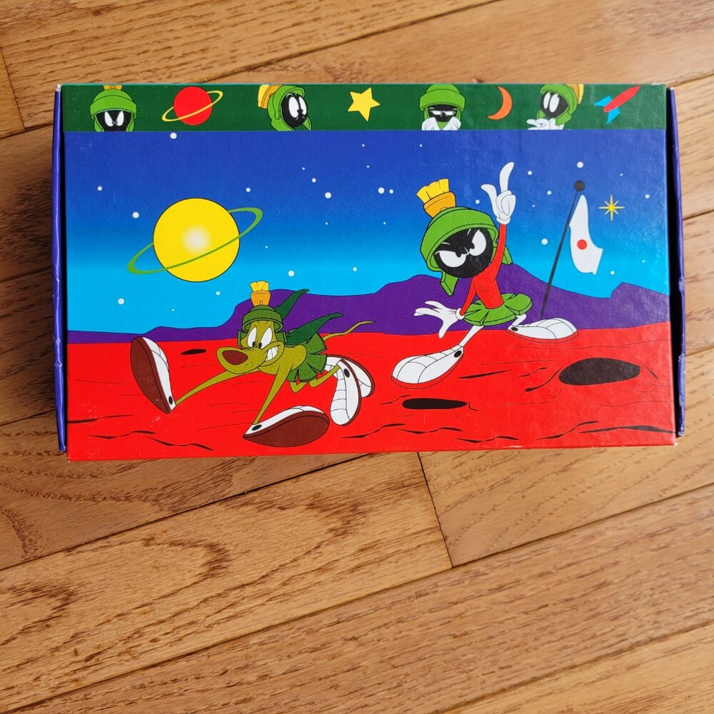Looney Toons Marvin The Martian Pencil Box 1997 Made In USA Vintage